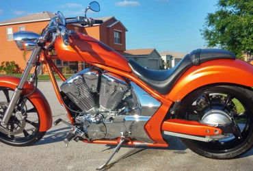2011 HONDA VT1300CXAA FURY ABS motorcycle for rent near Mulberry, FL