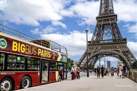 Paris Big Bus Hop-On Hop-Off Tour with Optional River Cruise