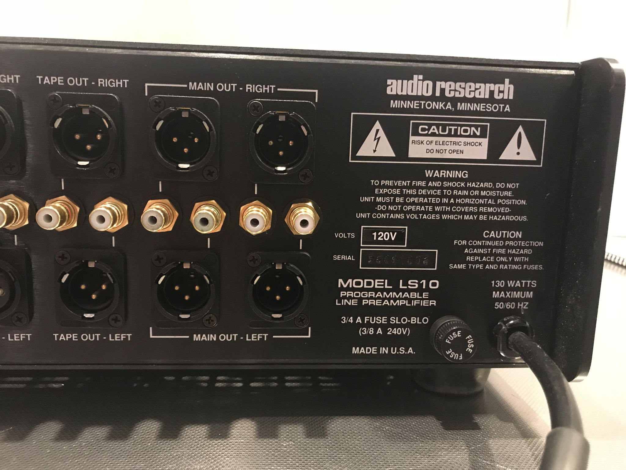 Audio Research LS-10 Programmable Line Stage 10