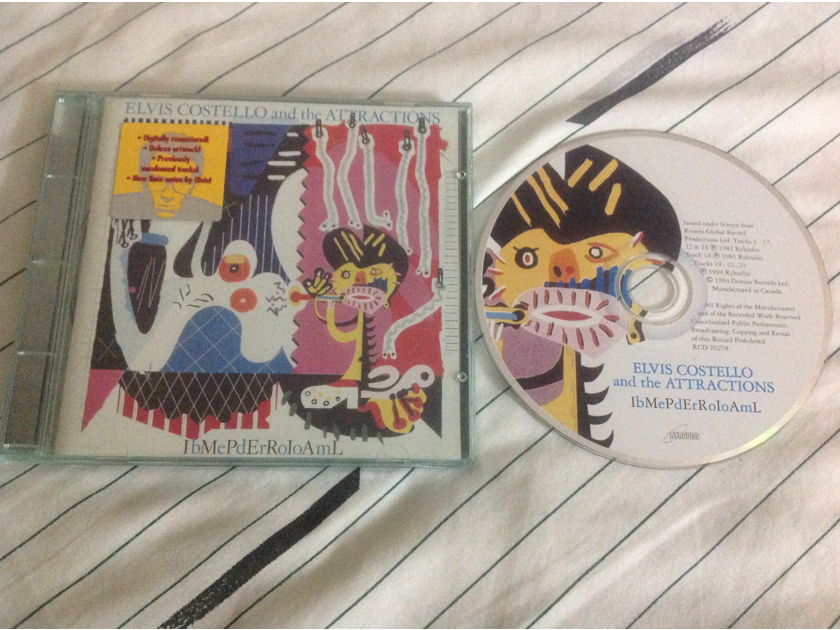 Elvis Costello And The Attractions  - Imperial Bedroom Ryko Records Compact Disc