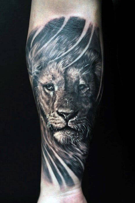 Tatouage Tete De Lion Mollet