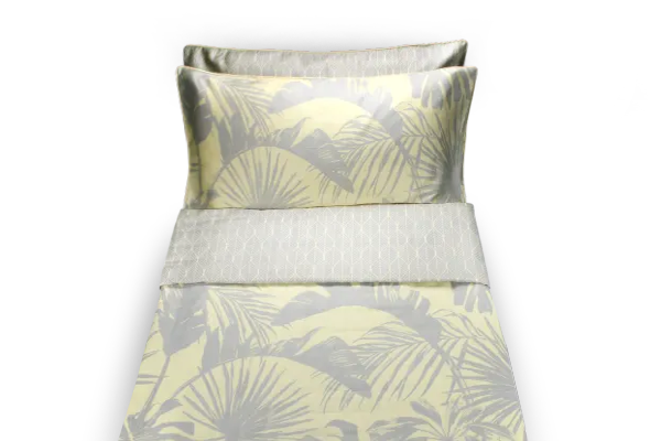 LEVIA Cover in Bed Satin Cotton - Vanilla Grey