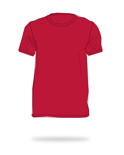 Cherry red adult fit cotton polyester round neck shirt SJ Clothing Co Manila Philippines