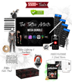 Over 650 Brushes and 1650 Designs for Procreate, featuring 3D models with various skin tones and body sizes.