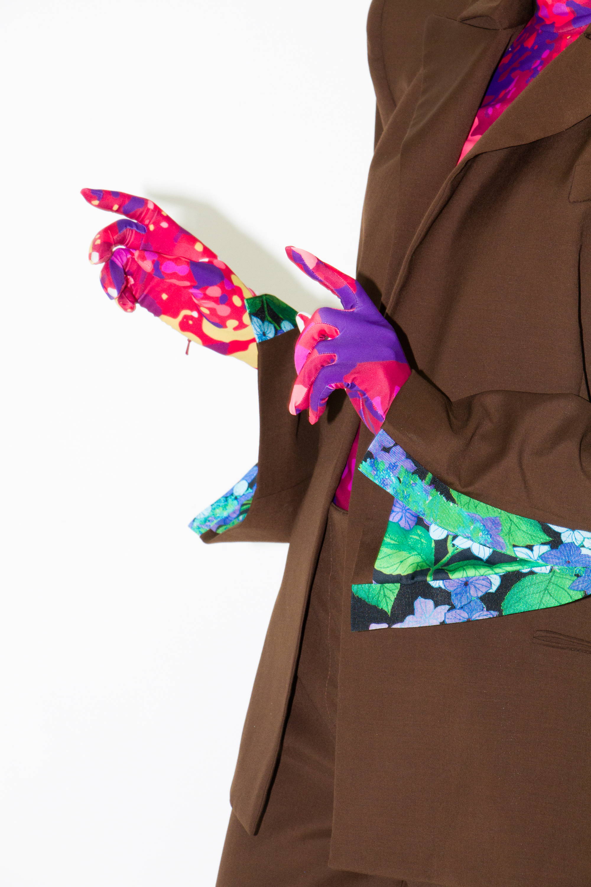 womens floral blazer/ body suit