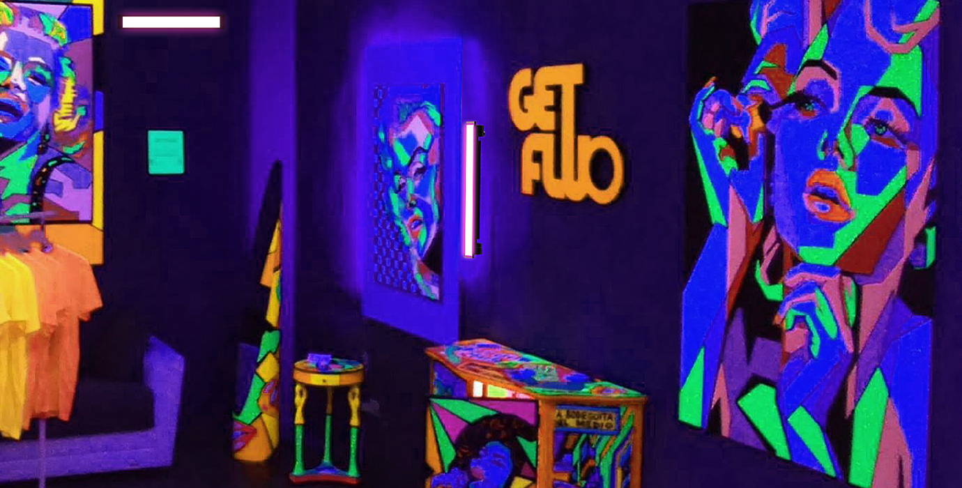 blacklight fixtures for night club decoration