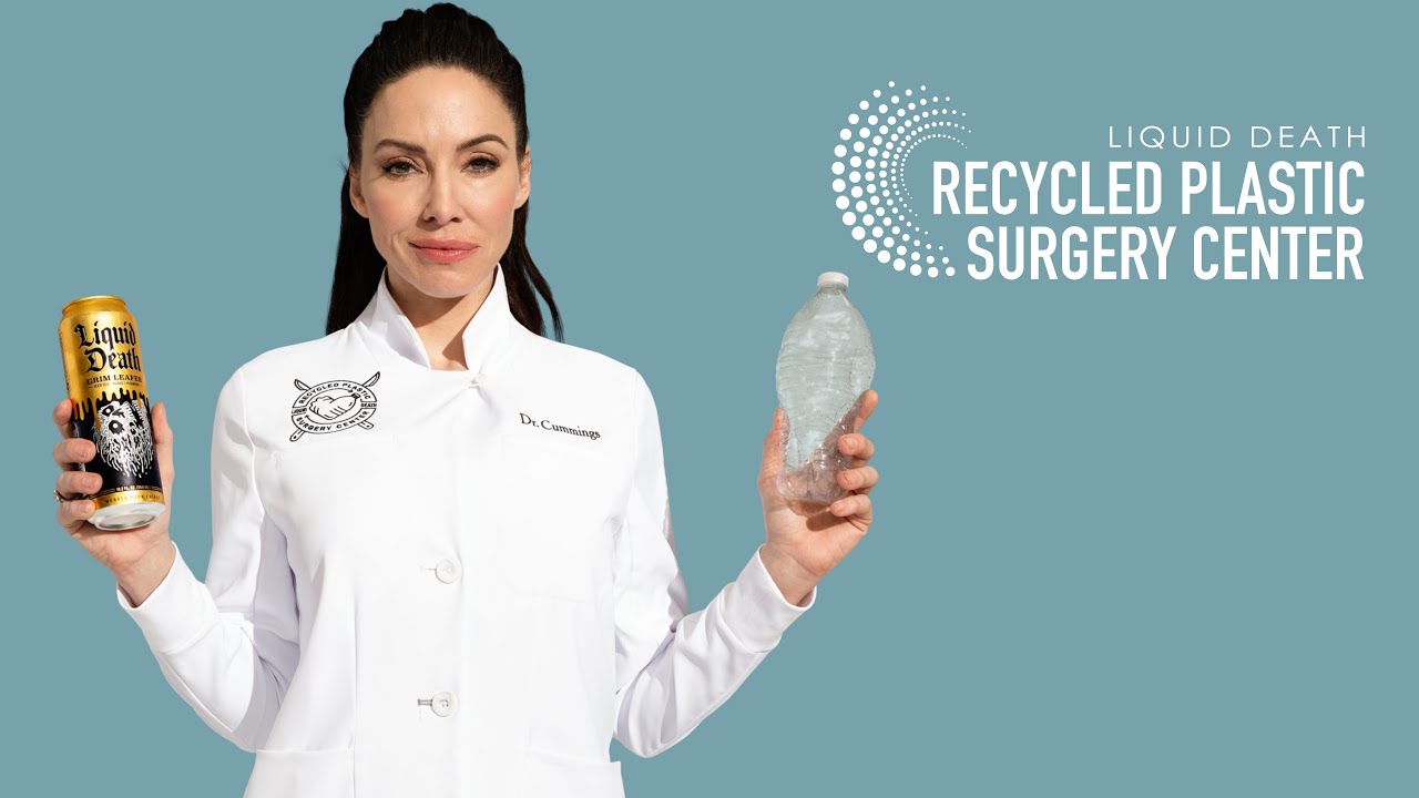 Liquid Death Is Opening a Recycled Plastic Surgery Center (OK, Not Really)