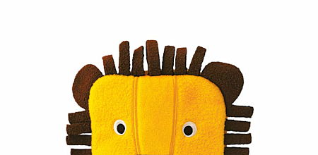 Mini Bouillotte housse molleton - Lion
