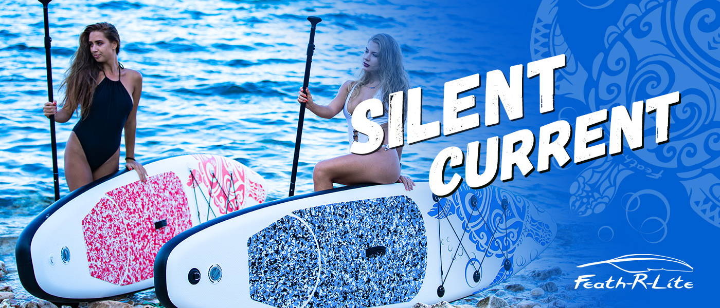 Feath-r-lite paddle board provide silent current experience