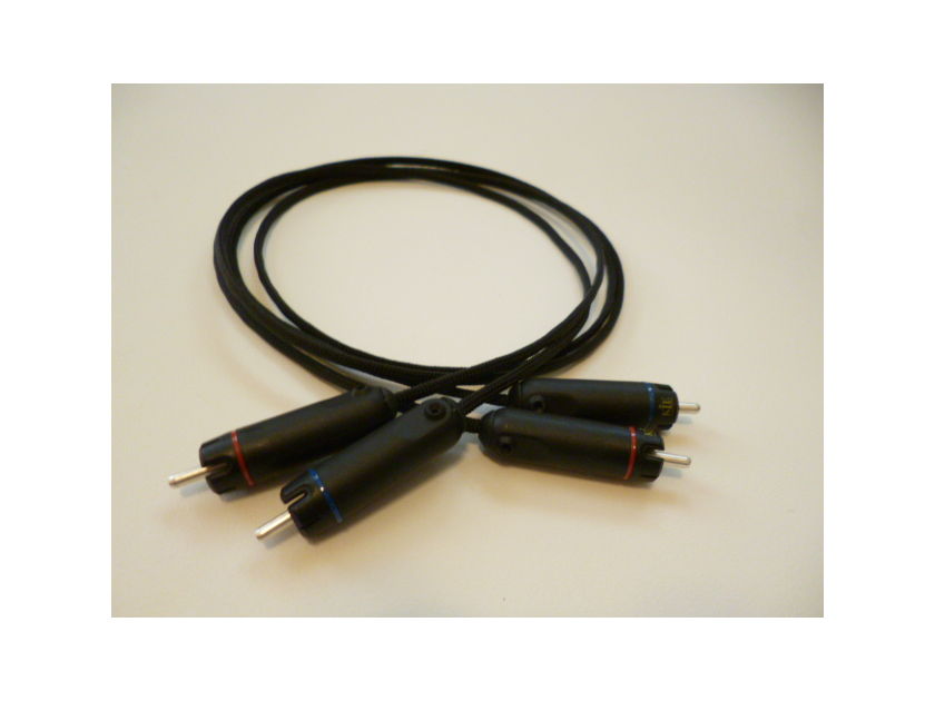 Schmitt Custom Audio 4/9 Silver 6N OCC Copper KLE RCA IC's 1mtr 1pr
