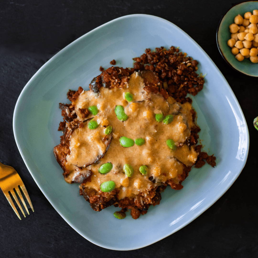 Healthy aubergine casserole