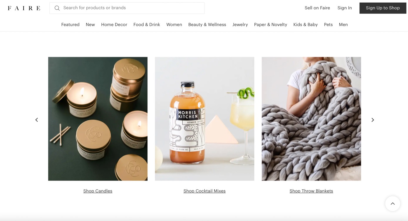 Faire product / service