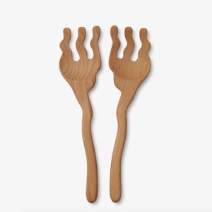 Selena Liu Serving Friends Wooden Spoons | Wavy
