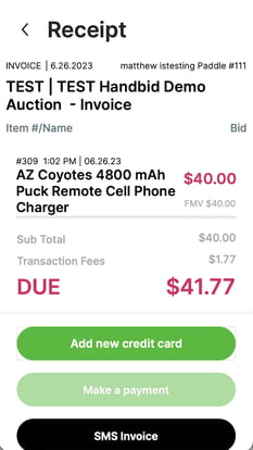 iphone invoice