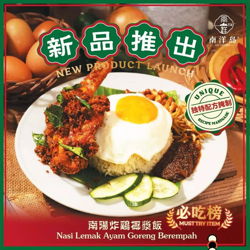 Ayam Goreng Berempah Nasi Lemak 南陽炸鸡腿椰浆饭