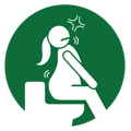Constipated person on a toilet bowl that can be avoided by taking weight loss detox pills