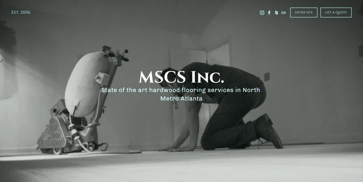 Screenshot of MSCS Inc, from the contractor websites collection.
