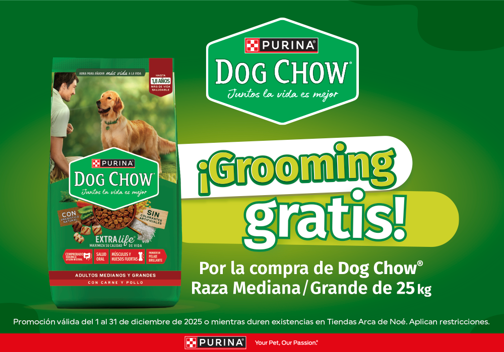 Dog Chow - Grooming Gratis comprando raza mediana/grande