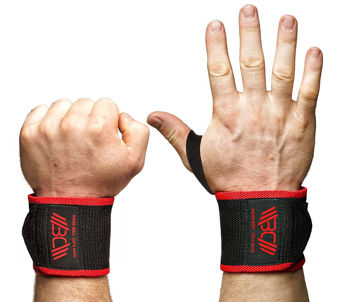 WARM BODY COLD MIND - Premium Velcro Weight Lifting Wrist Wraps