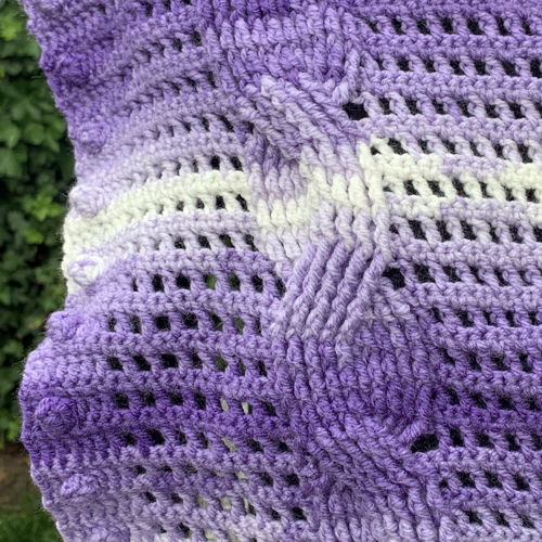 Crocheted cable scarf Siem