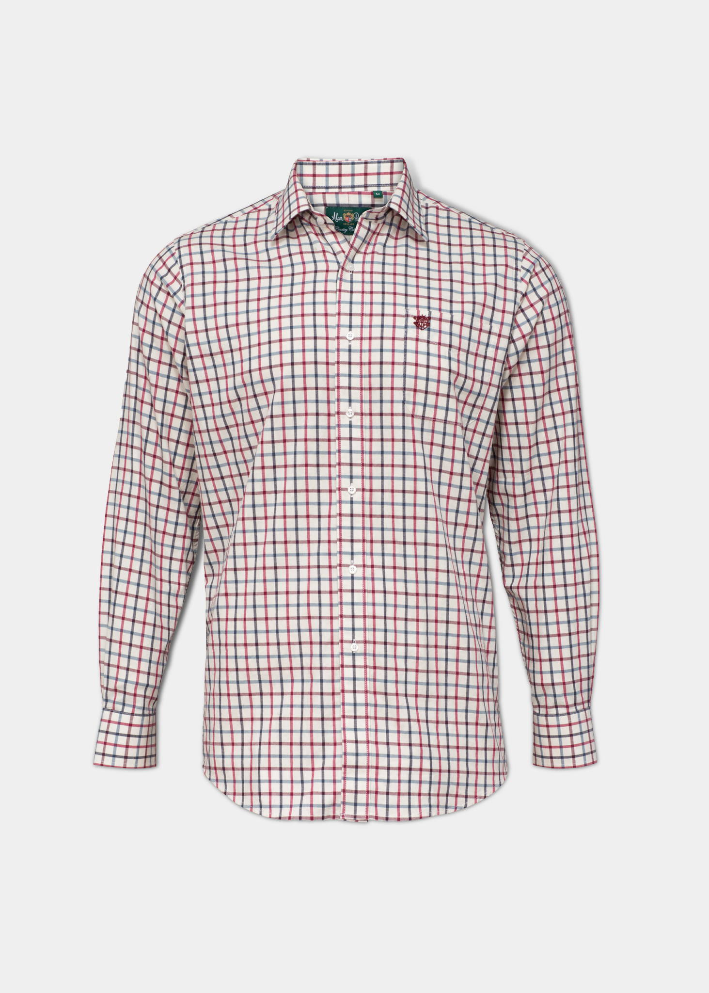 ILKLEY MEN'S RED CHECK COUNTRY SHIRT - SHOOTING FIT
