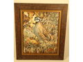 Gentleman Quail by Bob Bertram Framed Canvas 15.5 x 13