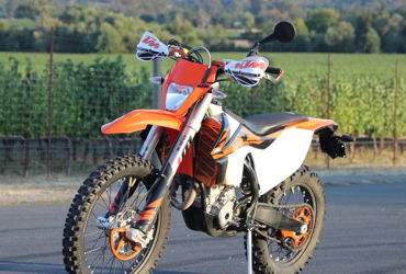 2018 KTM 250 EXC-F motorcycle for rent near Napa, CA