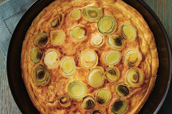 Leek and Goat Cheese Omelette