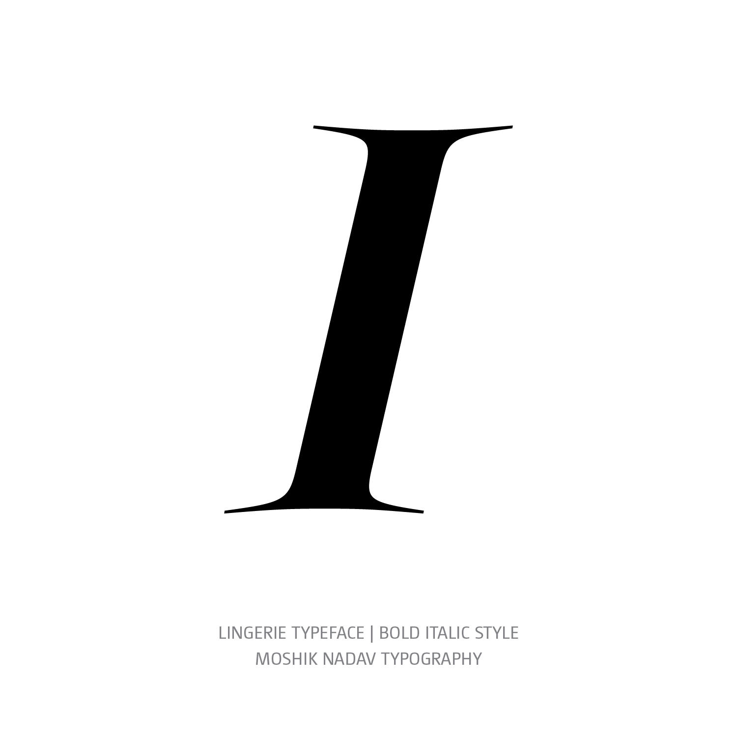 Lingerie Typeface Bold Italic I