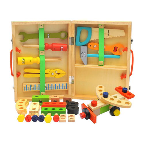 Pretend play tool carpenter set in carry case-kids play - Image 2
