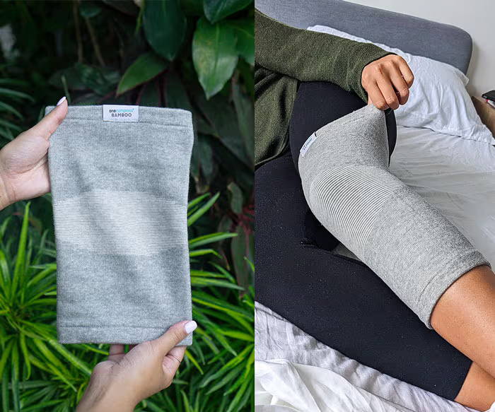 onecompress bamboo, kneesleeve, natural knee pain relief