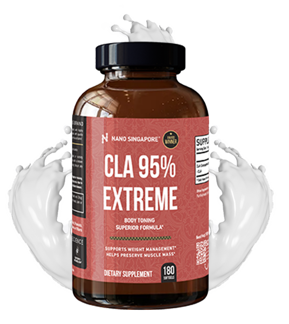 A bottle of the best fat burner supplement in front of milk