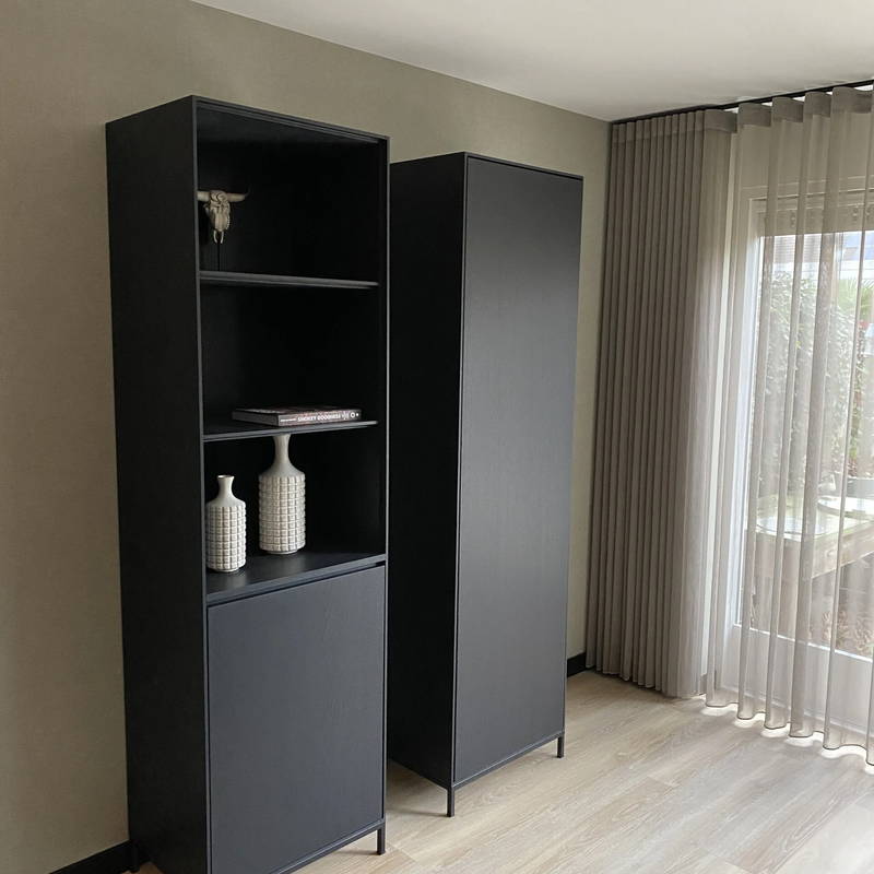Wandkasten op maat, klantproject Houtenmeubelshop