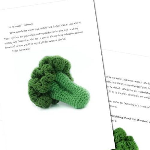 Crochet VEGETABLES patterns 6 in1: mushroom garlic broccoli eggplant pumpkins. Amigurumi Food Amigurumi Set Food Crochet Pattern