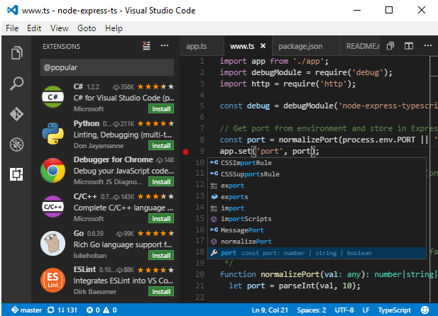 32 Visual Studio Community Javascript