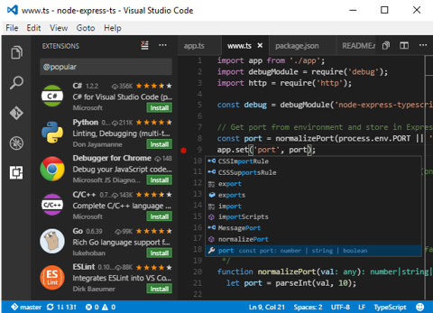 32 Visual Studio Community Javascript