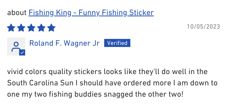 Ain't Caught S**T Sticker - Funny Fishing Sticker