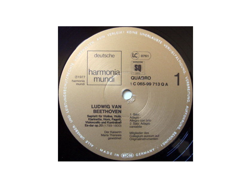 ★Audiophile★ Harmonia Mundi / COLLEGIUM AUREUM, - Beethoven Septet Op.20, NM!