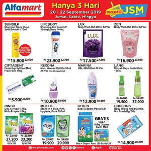 Alfamart: Promo JSM periode 20 – 23 September 2019 sampai 09/23/2019