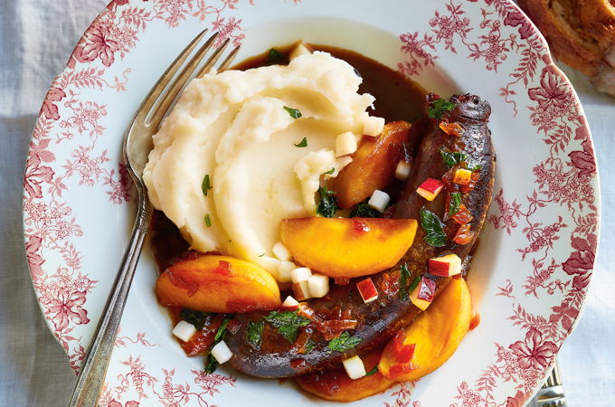 Blood Sausage and Apple Sauce