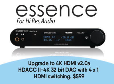 Essence HDACC II-4K HDMI DAC 4 x 1 HDMI v2.0a Switching...