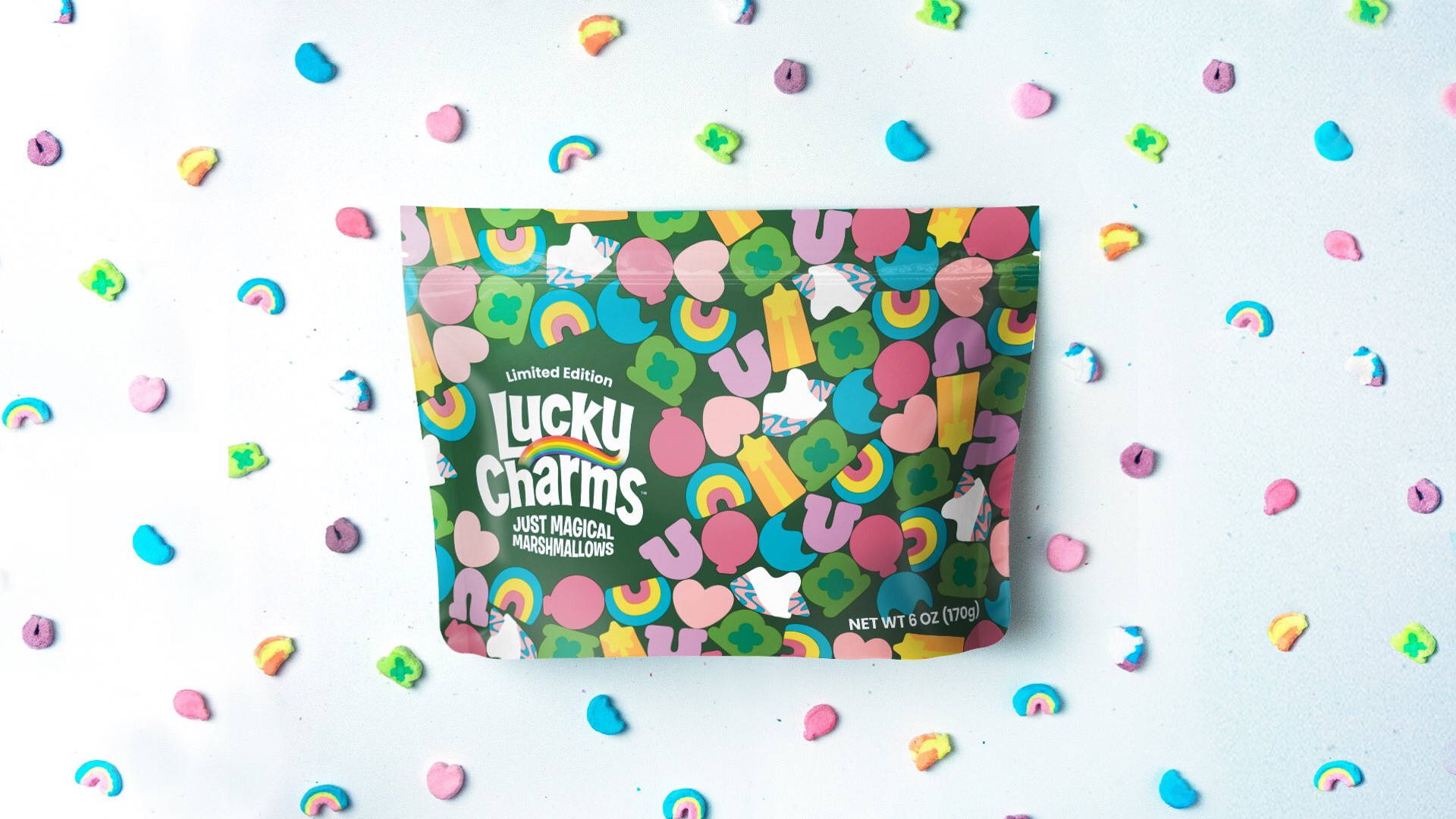 Featured image for Packaging For Limited-Edition Lucky Charms Marshmallows Is Just As Magically Delicious