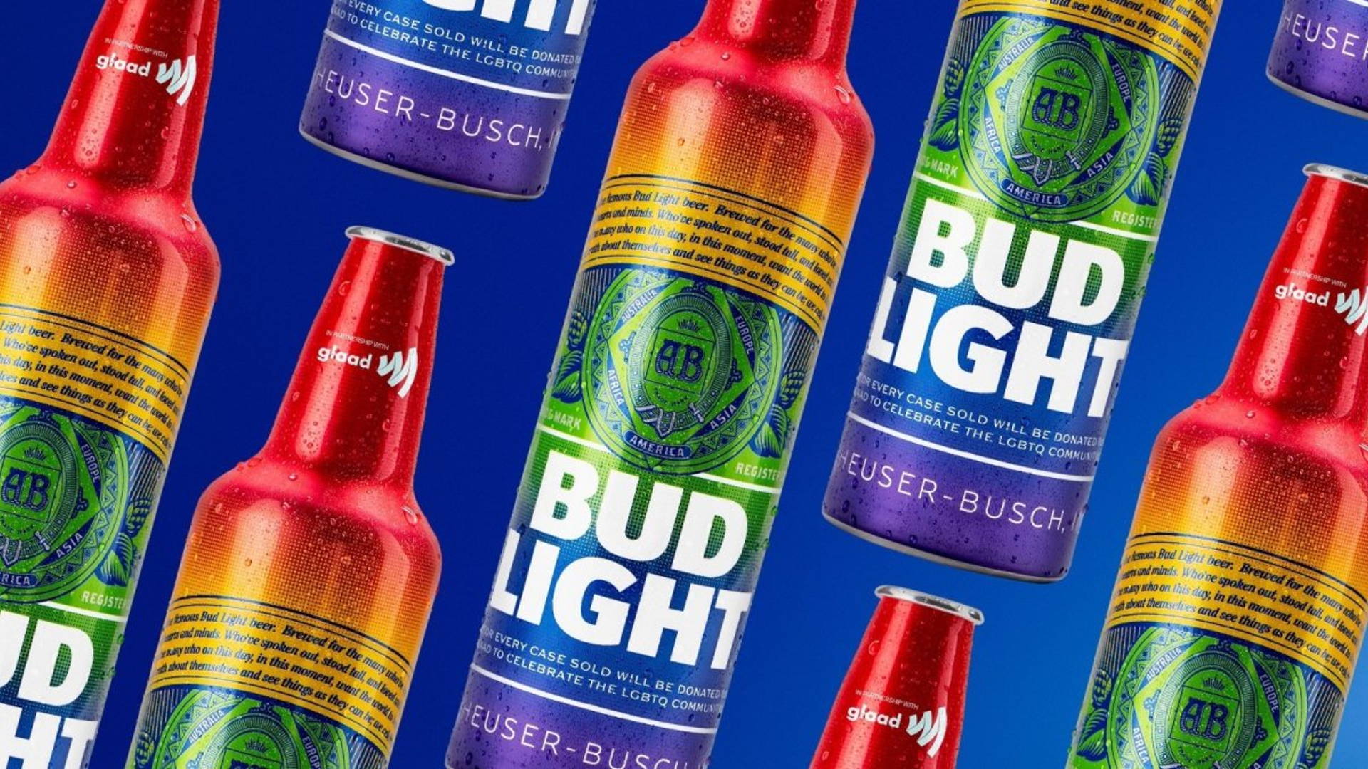 Featured image for Bud Light To Release Rainbow Bottle For Pride Month