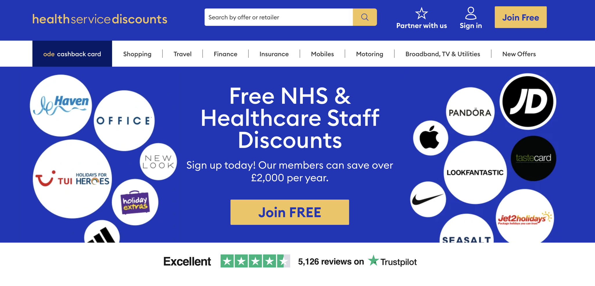 Health Service Discounts logo
