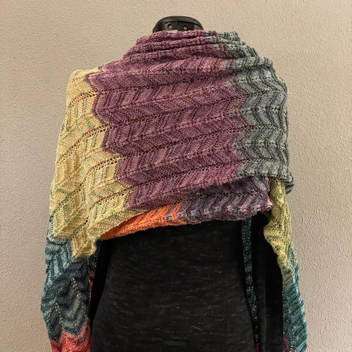 Knitted Advent Shawl