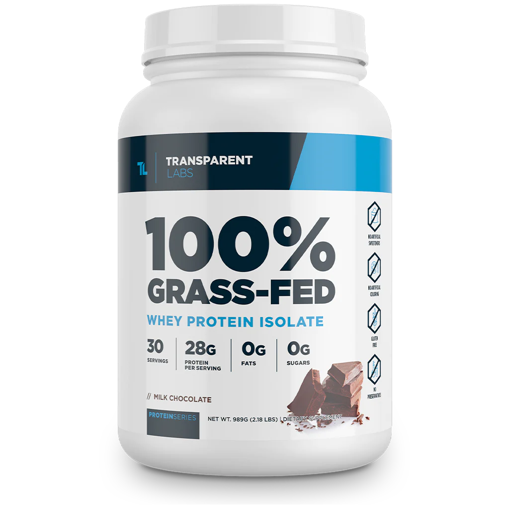 100% Grass-Fed Whey Protein Isolate Powder