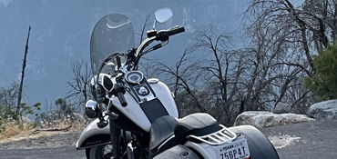 2014 HARLEY-DAVIDSON FLSTN SOFTAIL DELUXE (TWO TONE) motorcycle for rent near Yucca Valley, CA