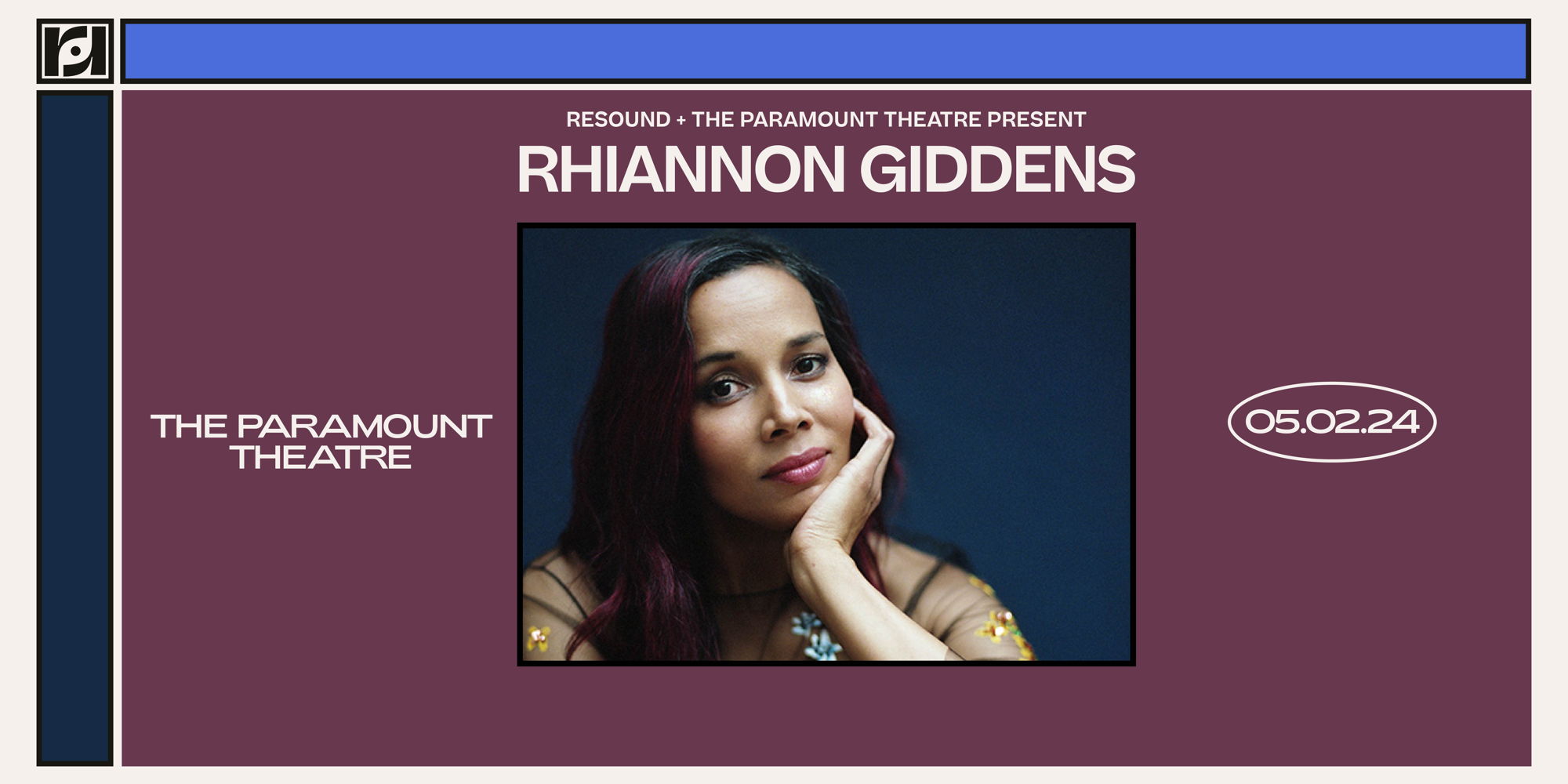 The Paramount Theatre & Resound Present: Rhiannon Giddens at The Paramount Theatre promotional image