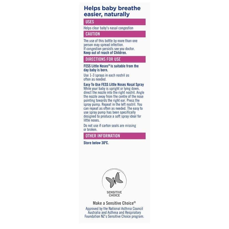 Lot of 3| Fess Little Noses Saline Nose Spray Single 15ml - Image 5