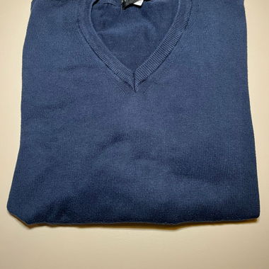 Maglione cotone blu